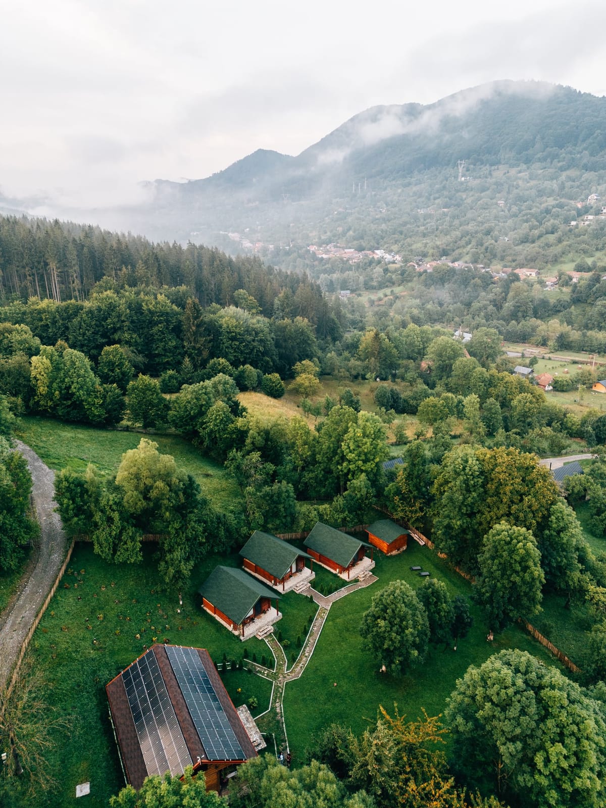 Complexul și Valea Doftanei, vedere aeriană
